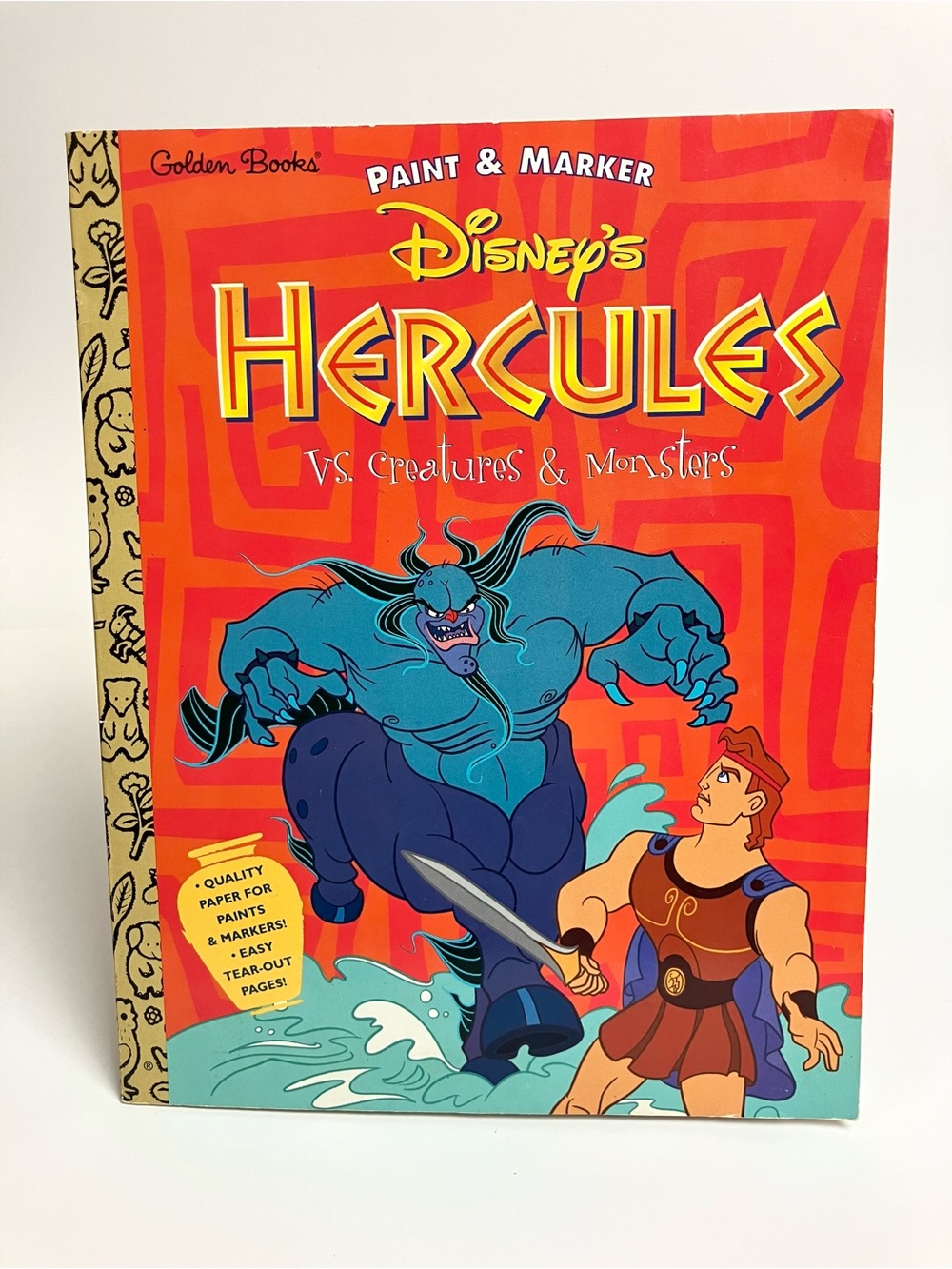 Vintage 90s Disney Hercules Vs Creatures & Monsters 1997 Colouring Book 1990s